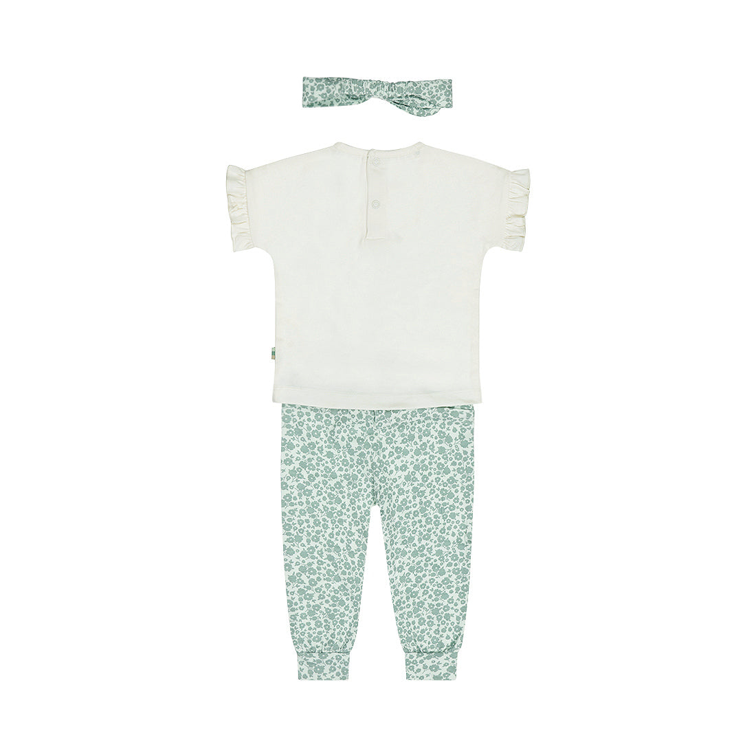 Kledingset met shirt, broek en haarband