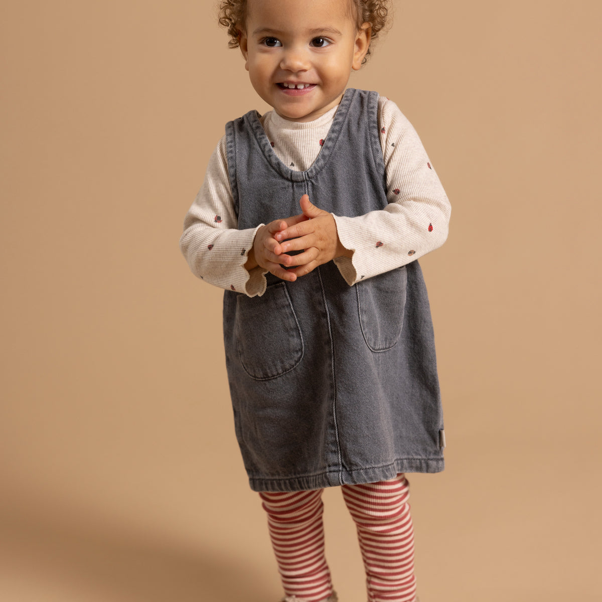 Denim jurk met zakken – Grey Denim