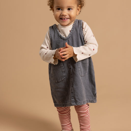 Denim jurk met zakken – Grey Denim