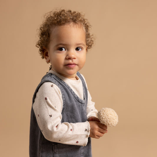 Baby shirt met lieveheersbeestjes – Sand Melange