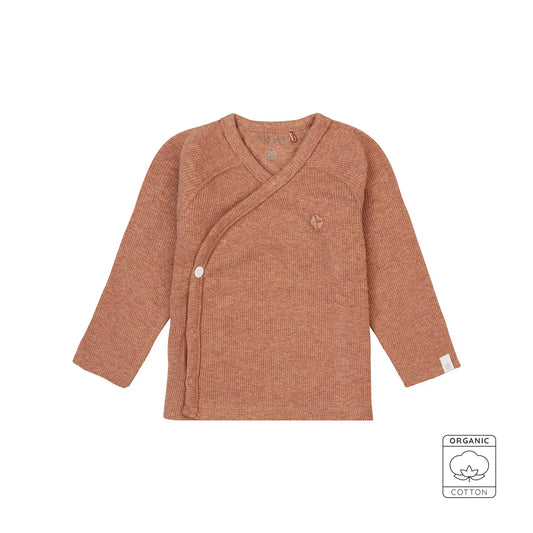 Overslagshirt Rib - Cafe au lait