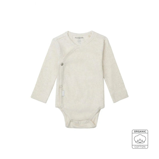 Overslagromper rib - Wit