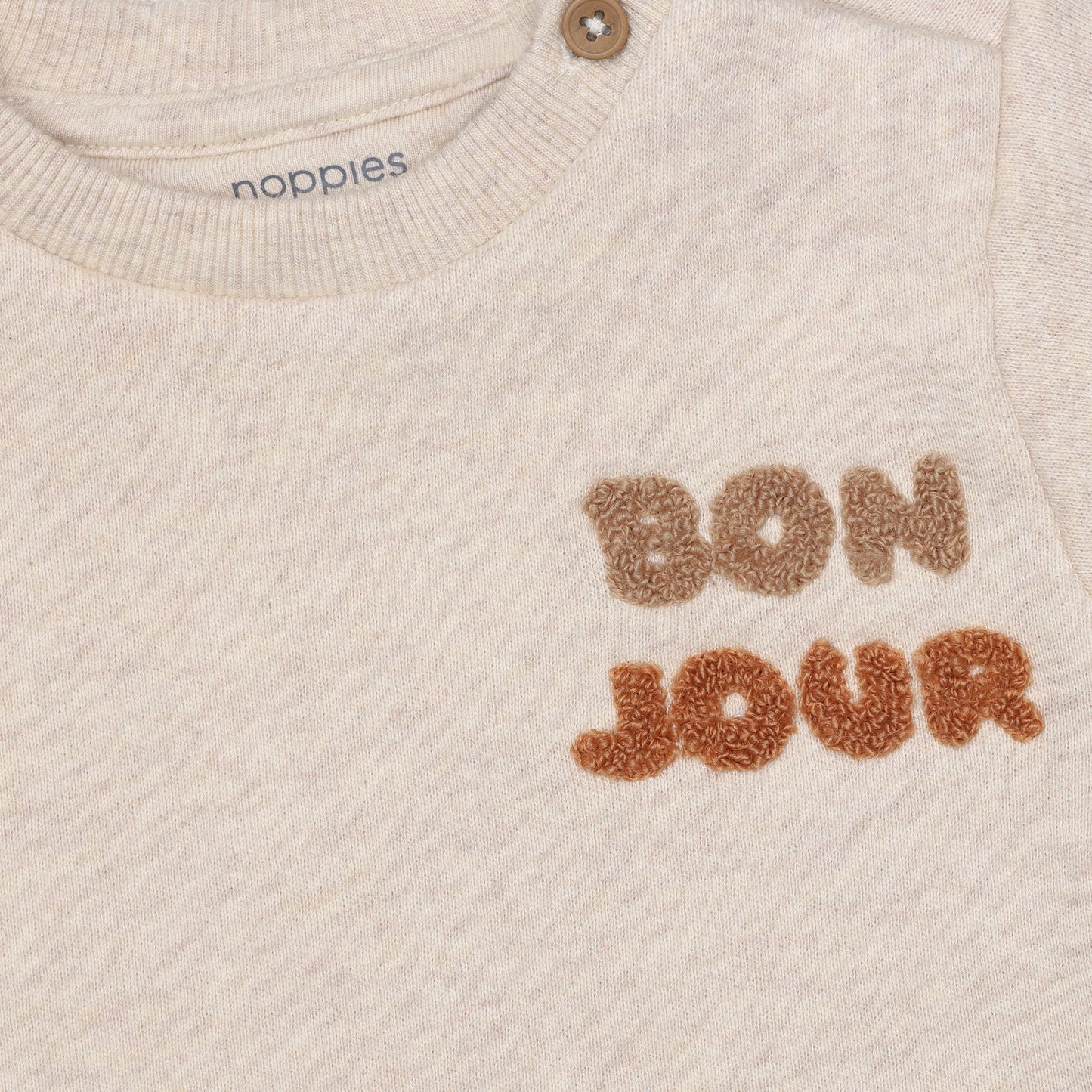 Zachte baby sweater – Sand Melange