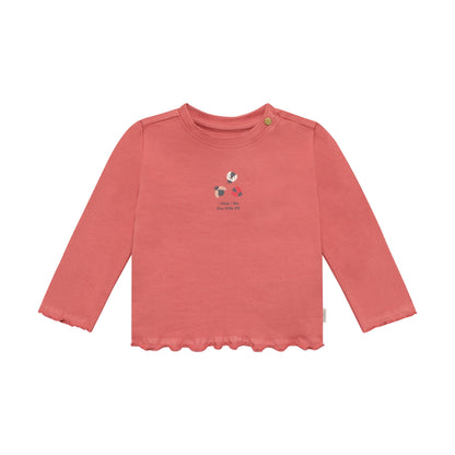Baby shirt met lieveheersbeestje – Dusty Cedar