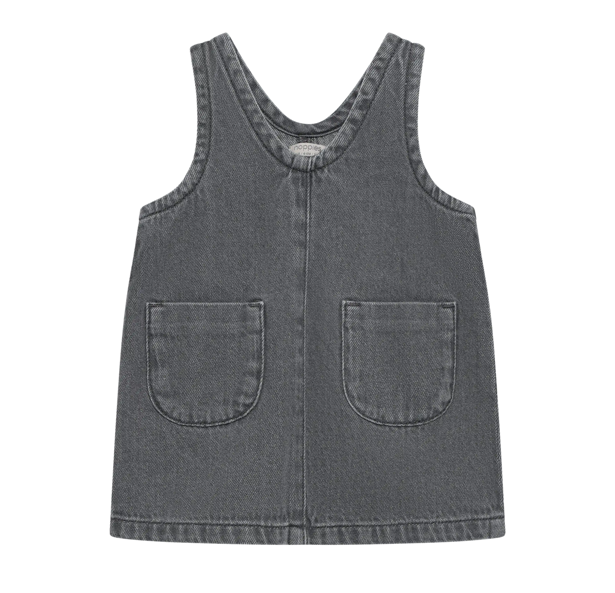 Denim jurk met zakken – Grey Denim