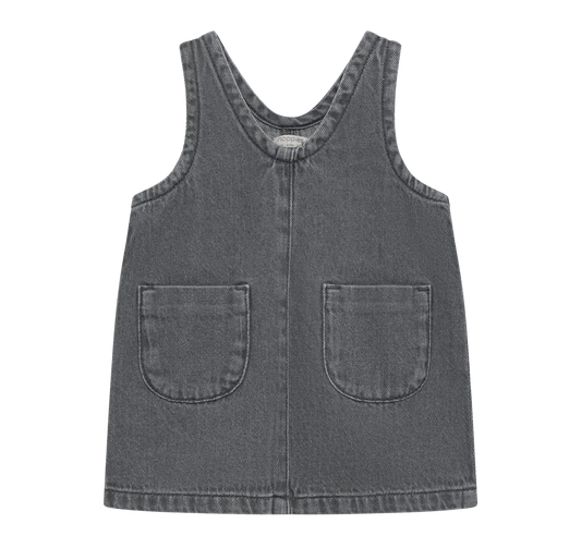 Denim jurk met zakken – Grey Denim