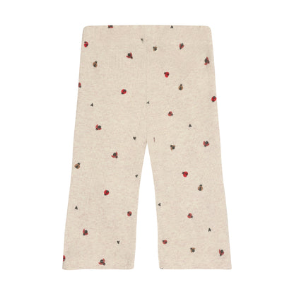 Flared baby legging met lieveheersbeestjes – Sand Melange
