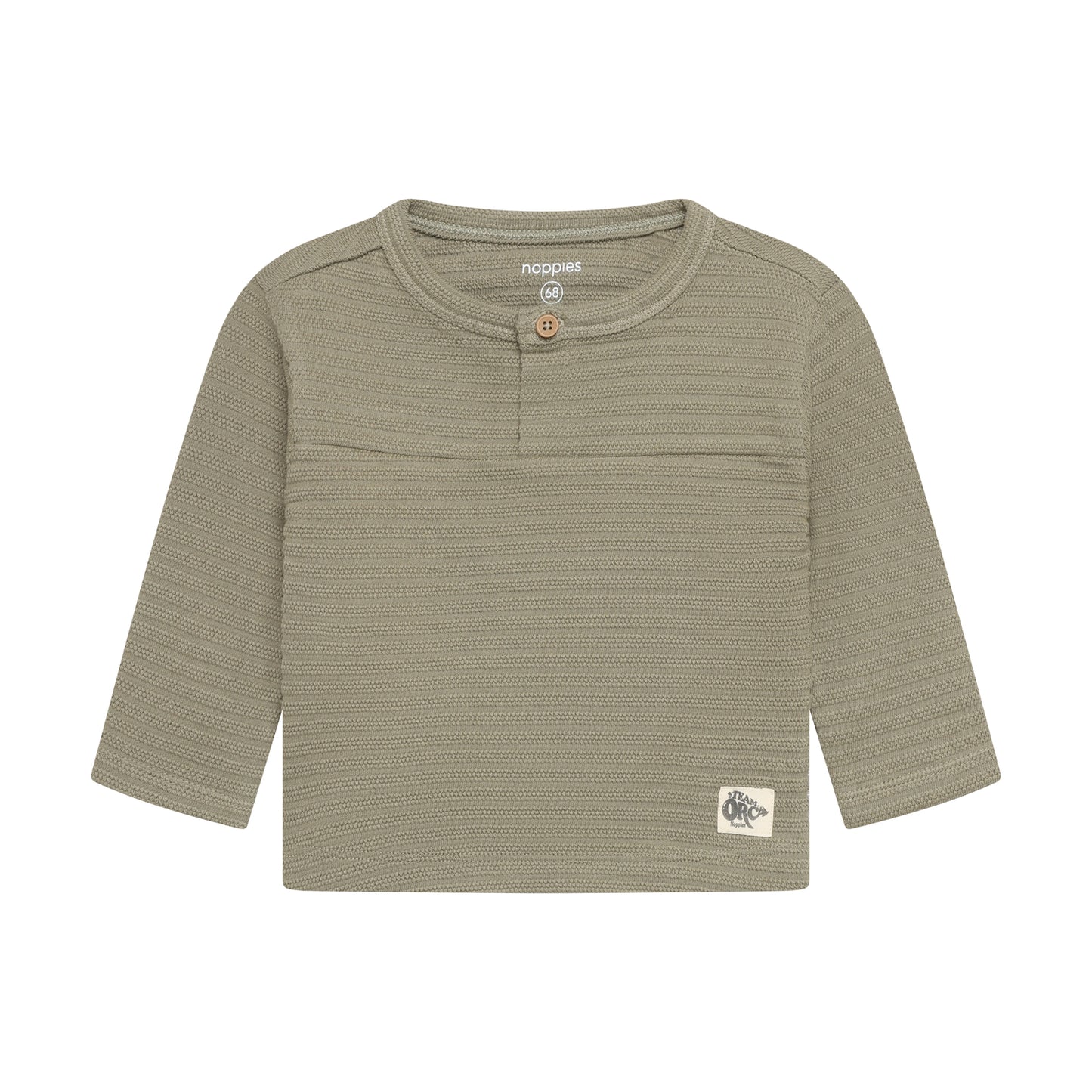 Baby shirt met structuur – Vetiver