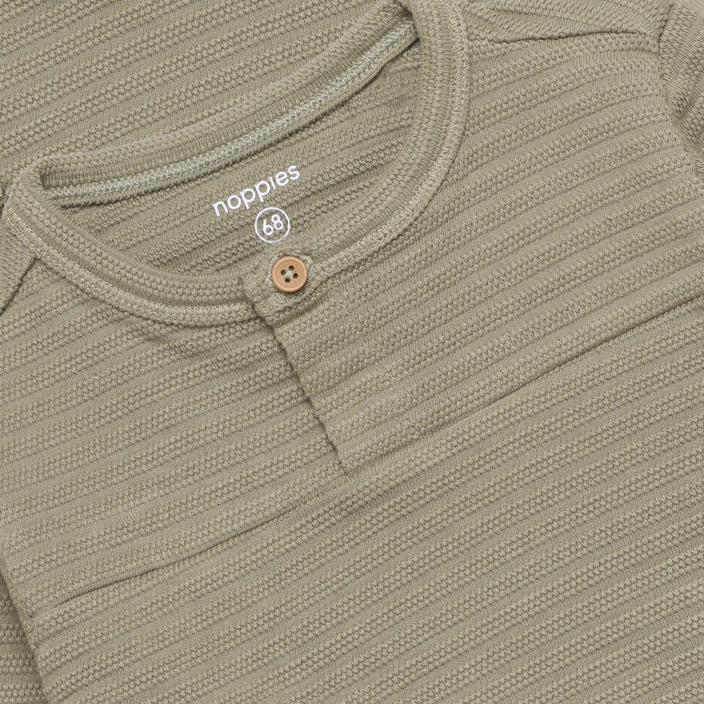 Baby shirt met structuur – Vetiver