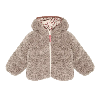 Reversible jas met lieveheersbeestjes – Whitecap Gray