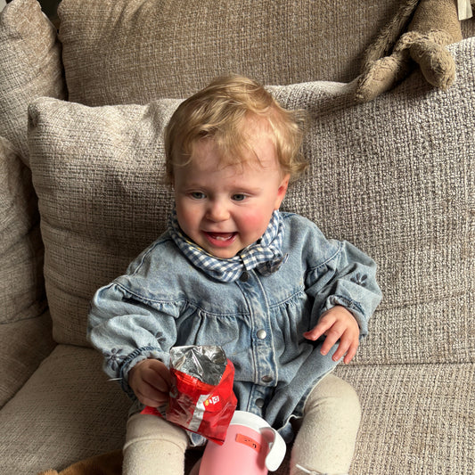 Ocean 💙 – Handgemaakt baby sjaaltje