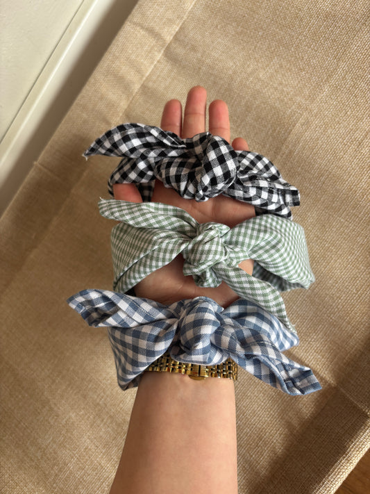 Zwart geruit baby sjaaltje