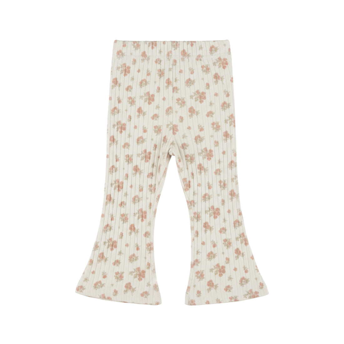 Flared baby tregging met structuur – Antique White