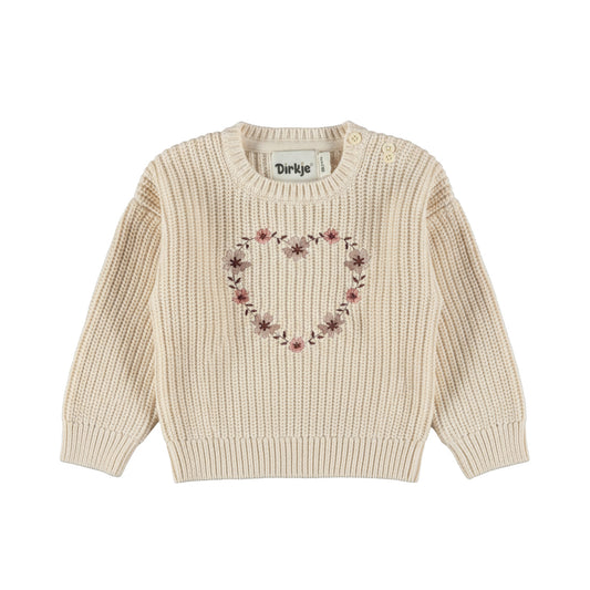 Gebreide sweater – Antique White