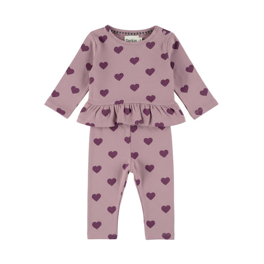 2-delige baby set met sweater en tregging – Elderberry