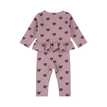 2-delige baby set met sweater en tregging – Elderberry