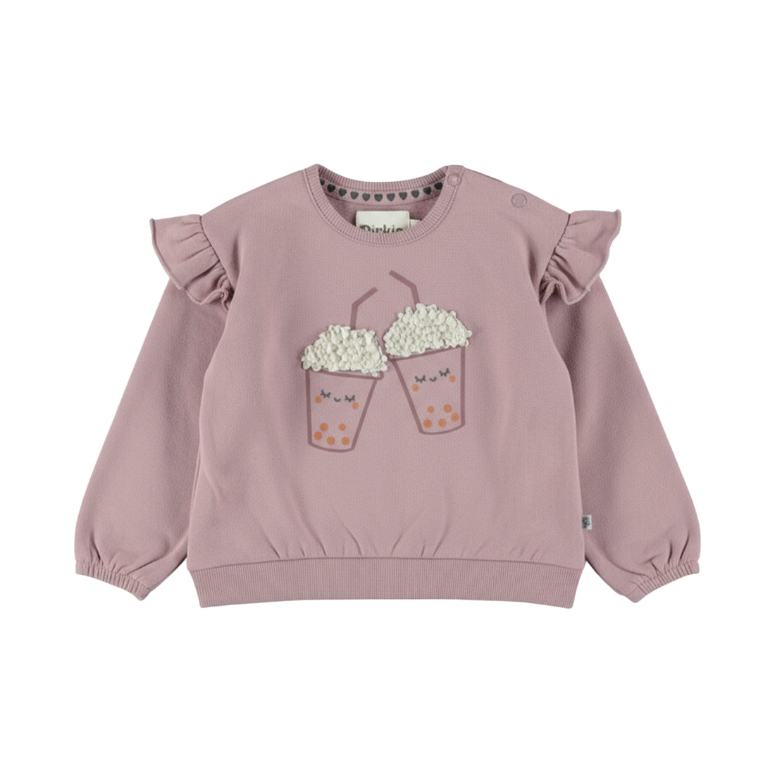 Zachte baby sweater – Elderberry