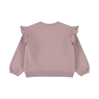 Zachte baby sweater – Elderberry