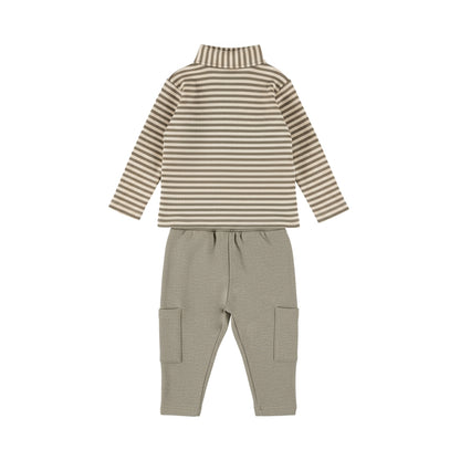 2-delige set met polo longsleeve en joggingbroek – Mermaid