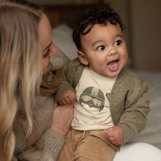 Baby longsleeve Skator Gator – Angora