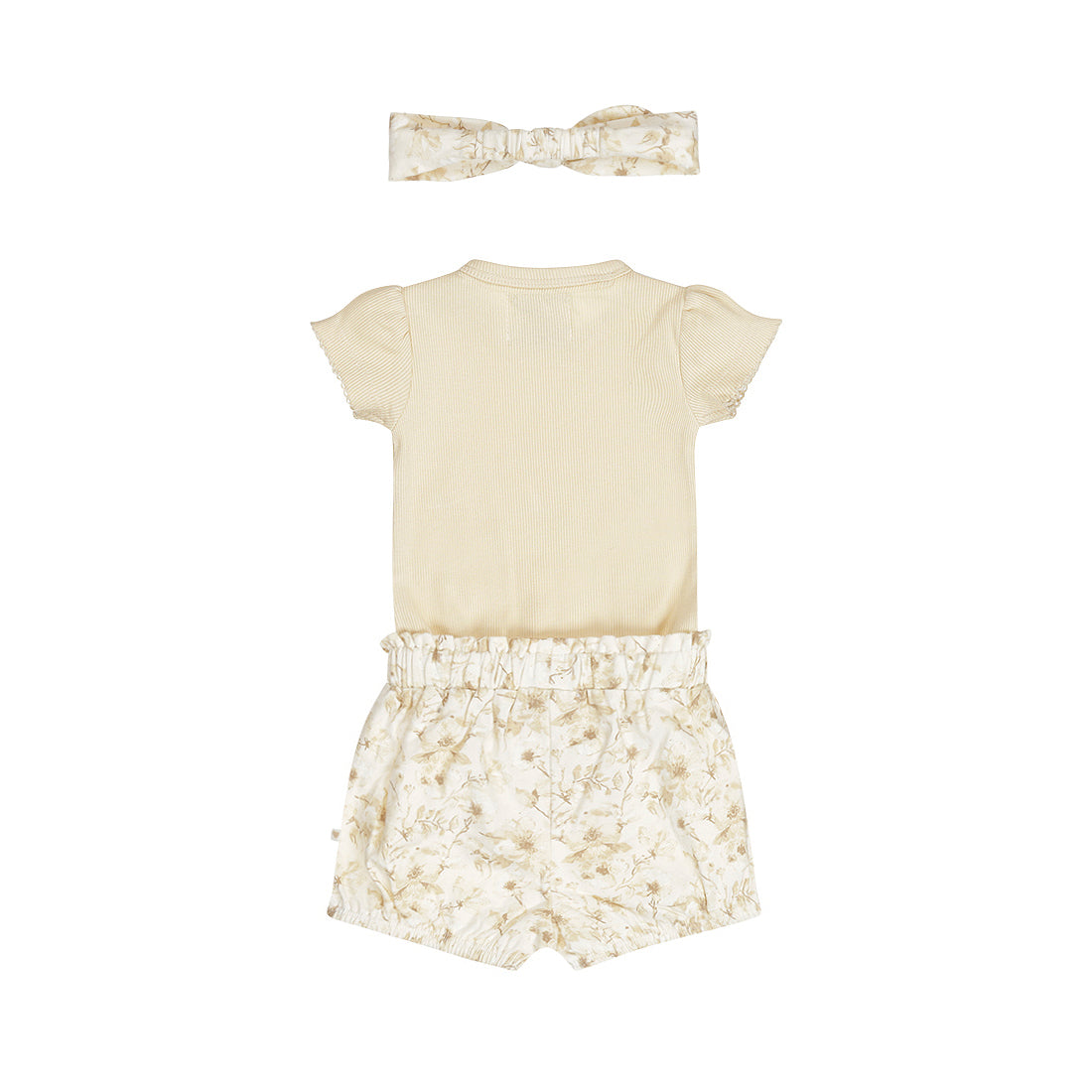 Kledingset met body, short en haarband