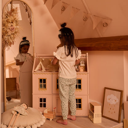 Kledingset met shirt, broek en haarband