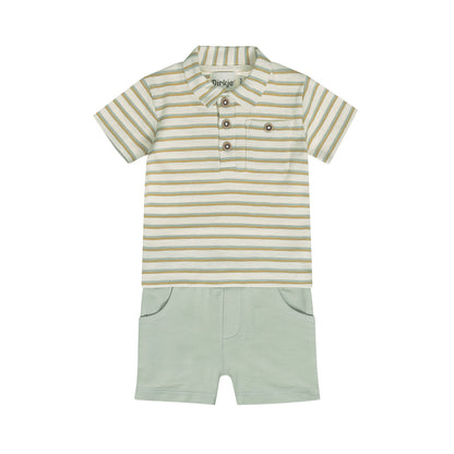 Kledingset met polo shirt en jogging shorts