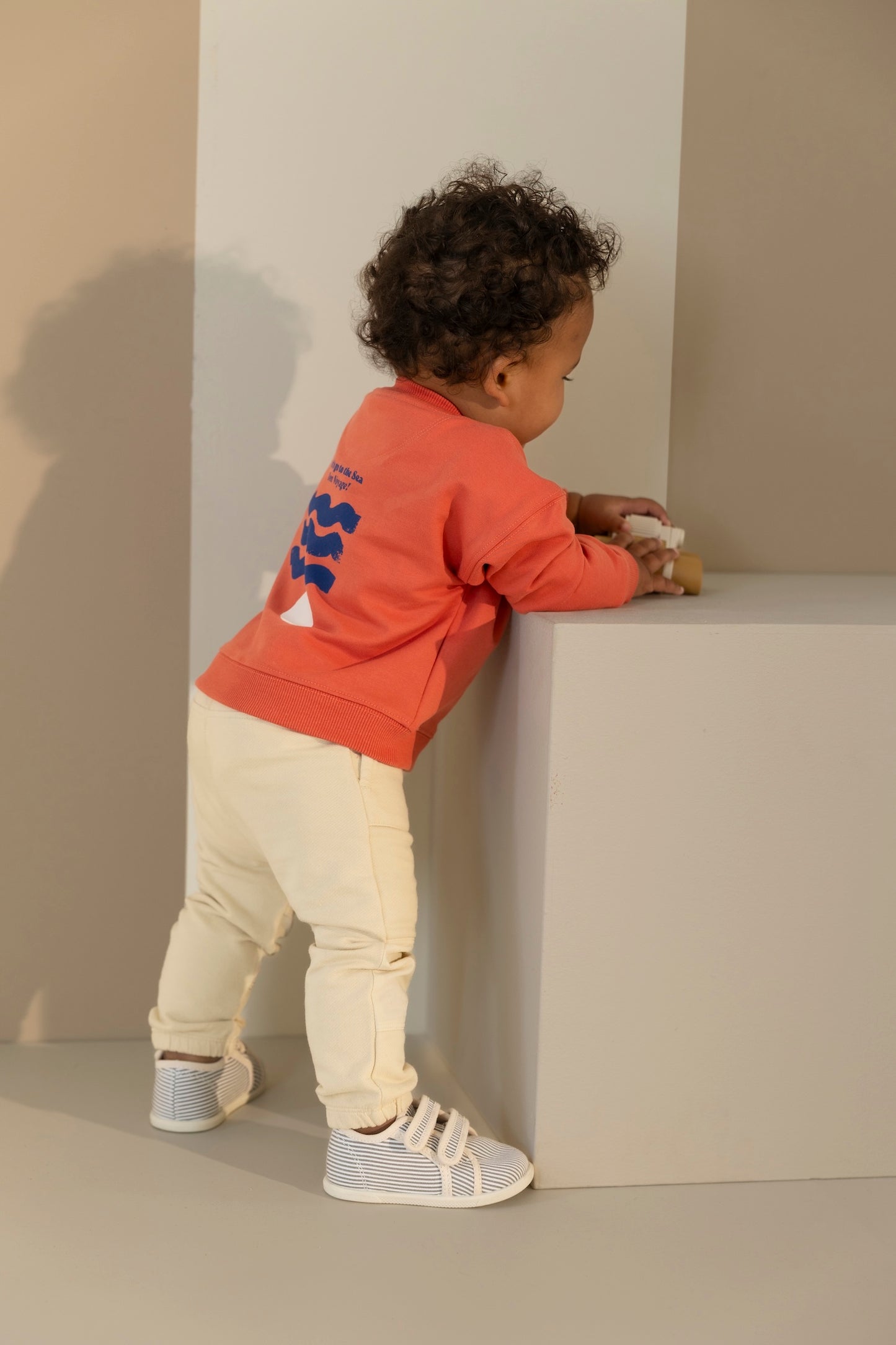 Sweater met backprint