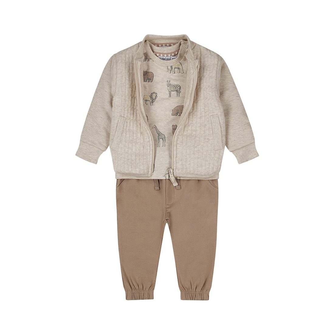 Kledingset met Broekje, Shirt en Vestje