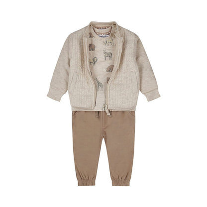 Kledingset met Broekje, Shirt en Vestje
