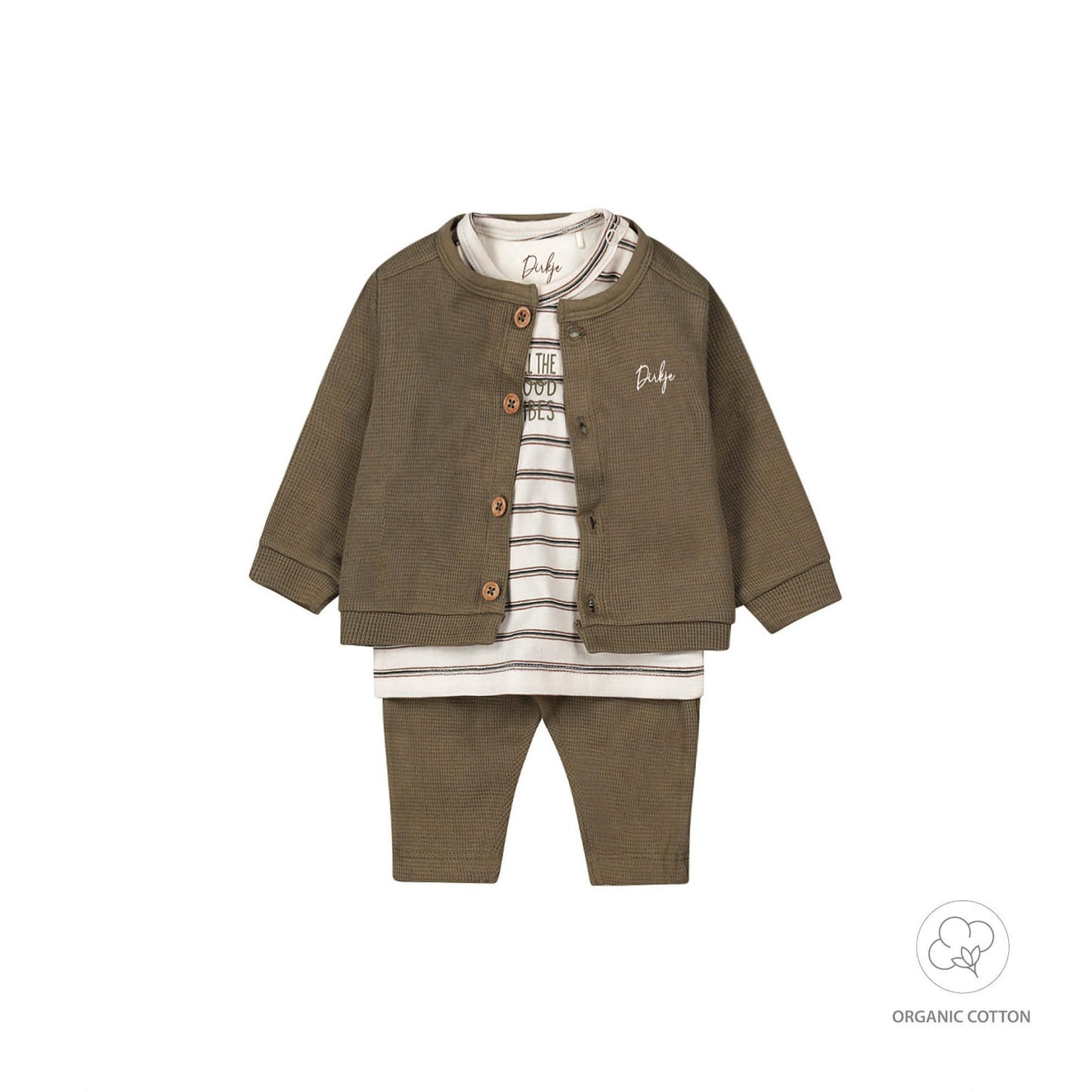 Kledingset met Vestje, Broekje en T-Shirt